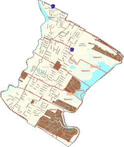 Linwood Map of Voting Districts